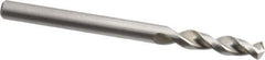 Accupro - 0.1654" 130° Parabolic Flute Cobalt Screw Machine Drill Bit - Bright Finish, Right Hand Cut, 0.866" Flute Length, 2.165" OAL, Split Point, Straight Shank - Exact Tool & Supply
