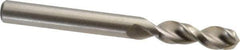 Accupro - 0.311" 130° Parabolic Flute Cobalt Screw Machine Drill Bit - Bright Finish, Right Hand Cut, 1.457" Flute Length, 3.11" OAL, Split Point, Straight Shank - Exact Tool & Supply