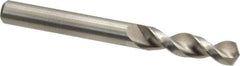 Accupro - 5/16" 130° Parabolic Flute Cobalt Screw Machine Drill Bit - Bright Finish, Right Hand Cut, 1.457" Flute Length, 3.11" OAL, Split Point, Straight Shank - Exact Tool & Supply