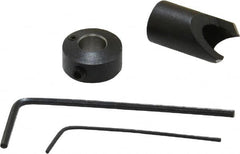 Vernon - 3/8" Cutter Diam, #1 Drill Combatibility, 1/4" Collar Thickness, Adjustable Depth Drill Countersink - Exact Tool & Supply