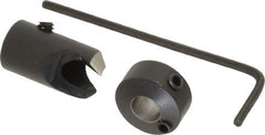 Vernon - 3/8" Cutter Diam, #3 Drill Combatibility, 1/4" Collar Thickness, Adjustable Depth Drill Countersink - Exact Tool & Supply