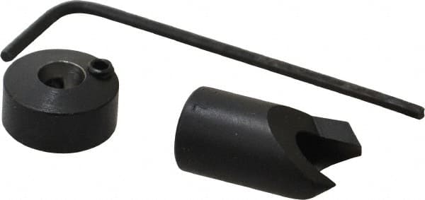 Vernon - 3/8" Cutter Diam, #7 Drill Combatibility, 1/4" Collar Thickness, Adjustable Depth Drill Countersink - Exact Tool & Supply