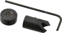 Vernon - 3/8" Cutter Diam, #8 Drill Combatibility, 1/4" Collar Thickness, Adjustable Depth Drill Countersink - Exact Tool & Supply