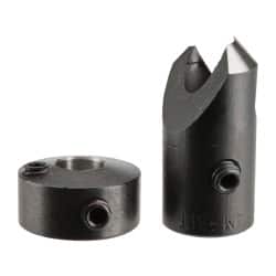 Vernon - 3/8" Cutter Diam, #10 Drill Combatibility, 1/4" Collar Thickness, Adjustable Depth Drill Countersink - Exact Tool & Supply