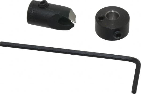 Vernon - 5/16" Cutter Diam, #20 Drill Combatibility, 1/4" Collar Thickness, Adjustable Depth Drill Countersink - Exact Tool & Supply