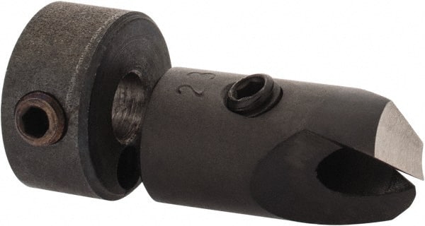 Vernon - 5/16" Cutter Diam, #23 Drill Combatibility, 1/4" Collar Thickness, Adjustable Depth Drill Countersink - Exact Tool & Supply