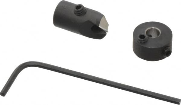 Vernon - 5/16" Cutter Diam, #24 Drill Combatibility, 1/4" Collar Thickness, Adjustable Depth Drill Countersink - Exact Tool & Supply
