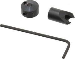 Vernon - 5/16" Cutter Diam, #29 Drill Combatibility, 1/4" Collar Thickness, Adjustable Depth Drill Countersink - Exact Tool & Supply