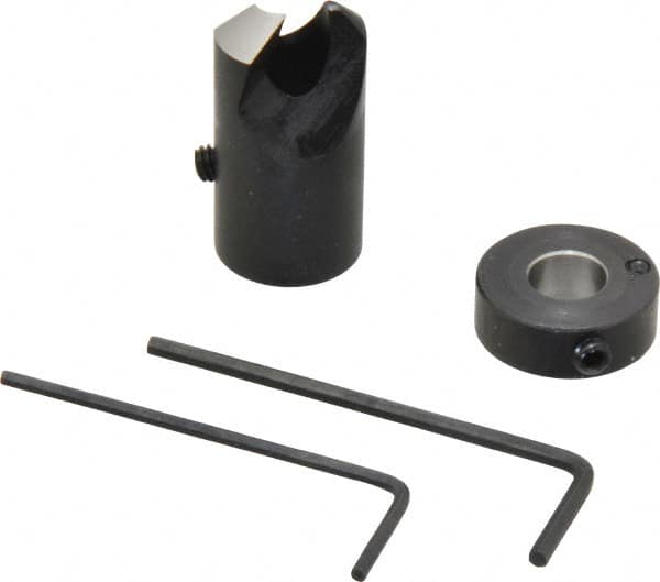 Vernon - 5/8" Cutter Diam, Letter O Drill Compatibility, 5/16" Collar Thickness, Adjustable Depth Drill Countersink - Exact Tool & Supply