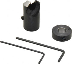 Vernon - 5/8" Cutter Diam, Letter O Drill Compatibility, 5/16" Collar Thickness, Adjustable Depth Drill Countersink - Exact Tool & Supply
