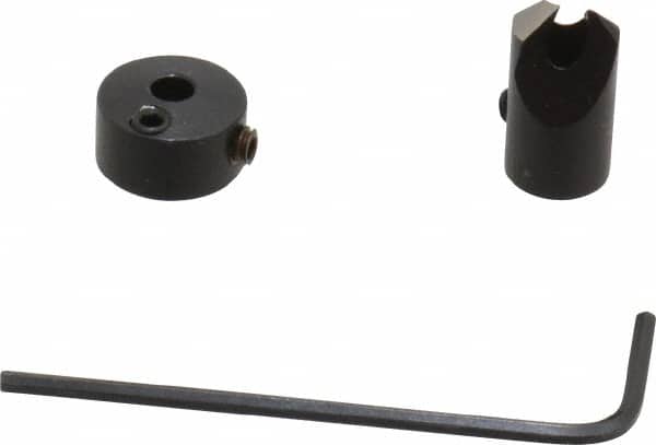 Vernon - 5/16" Cutter Diam, 1/8" Drill Compatibility, 1/4" Collar Thickness, Adjustable Depth Drill Countersink - Exact Tool & Supply