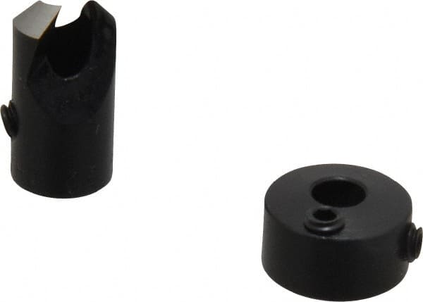 Vernon - 5/16" Cutter Diam, 5/32" Drill Compatibility, 1/4" Collar Thickness, Adjustable Depth Drill Countersink - Exact Tool & Supply