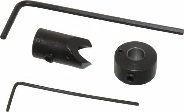 Vernon - 5/16" Cutter Diam, 11/64" Drill Compatibility, 1/4" Collar Thickness, Adjustable Depth Drill Countersink - Exact Tool & Supply