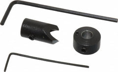 Vernon - 5/16" Cutter Diam, 11/64" Drill Compatibility, 1/4" Collar Thickness, Adjustable Depth Drill Countersink - Exact Tool & Supply