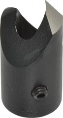 Vernon - 1/2" Cutter Diam, 1/4" Drill Compatibility, 1/4" Collar Thickness, Adjustable Depth Drill Countersink - Exact Tool & Supply