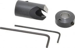 Vernon - 5/8" Cutter Diam, 11/32" Drill Compatibility, 5/16" Collar Thickness, Adjustable Depth Drill Countersink - Exact Tool & Supply