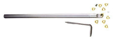 Everede Tool - 0.36" Min Bore Diam, 4" OAL, 0.312" Shank Diam, Indexable Boring Bar - WCGT 1 Insert, Screw Holding Method - Exact Tool & Supply