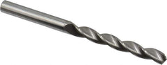 Made in USA - 7/32" 130° Solid Carbide Jobber Drill - Bright Finish, Right Hand Cut, Spiral Flute, Straight Shank, 3" OAL, Standard Point - Exact Tool & Supply