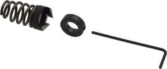 Burr-Bit - 5/16" Tap Compatibility, 11/64" Collar Thickness, 1-1/4" Relaxed Length, 2 Tap Flutes, Deburring Tap Attachment - 9/16" Outside Diam, 120° Included Angle, High Speed Steel - Exact Tool & Supply