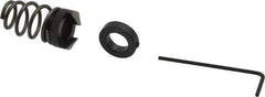 Burr-Bit - 3/8" Tap Compatibility, 11/64" Collar Thickness, 2 Tap Flutes, Deburring Tap Attachment - 21/32" Outside Diam, 120° Included Angle, High Speed Steel - Exact Tool & Supply