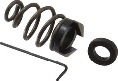 Burr-Bit - 1/2" Tap Compatibility, 11/64" Collar Thickness, 1" Compressed Length, 2 Tap Flutes, Deburring Tap Attachment - 13/16" Outside Diam, 120° Included Angle, High Speed Steel - Exact Tool & Supply