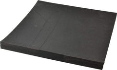 Made in USA - 12" Long, 12" Wide, 1" Thick, Neoprene Rubber Foam Sheet - 35 to 45 Durometer, Black, -40 to 220°F, 1,500 psi Tensile Strength, Stock Length - Exact Tool & Supply