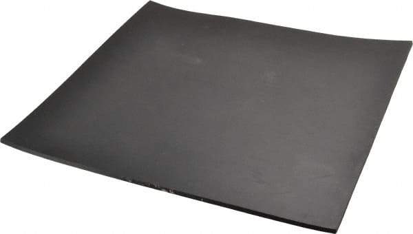 Made in USA - 12" Long, 12" Wide, 3/16" Thick, Buna-N Rubber Foam Sheet - 35 to 45 Durometer, Black, -40 to 212°F, 1,500 psi Tensile Strength, Stock Length - Exact Tool & Supply