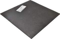 Made in USA - 12" Long, 12" Wide, 3/16" Thick, Buna-N Rubber Foam Sheet - 45 to 55 Durometer, Black, -40 to 212°F, 1,500 psi Tensile Strength, Stock Length - Exact Tool & Supply