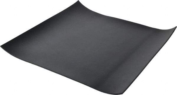 Made in USA - 12" Long, 12" Wide, 0.093" Thick, Buna-N Rubber Foam Sheet - 50 to 60 Durometer, Black, -40 to 212°F, 1,500 psi Tensile Strength, Stock Length - Exact Tool & Supply