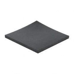 Made in USA - 12" Long, 12" Wide, 1" Thick, Buna-N Rubber Foam Sheet - 35 to 45 Durometer, Black, -40 to 212°F, 1,500 psi Tensile Strength, Stock Length - Exact Tool & Supply