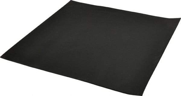 Made in USA - 12" Long, 12" Wide, 0.093" Thick, Buna-N Rubber Foam Sheet - 65 to 75 Durometer, Black, -40 to 212°F, 1,500 psi Tensile Strength, Stock Length - Exact Tool & Supply