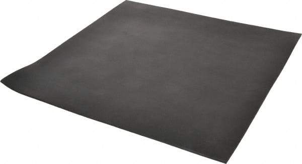 Made in USA - 12" Long, 12" Wide, 1/8" Thick, Neoprene Rubber Foam Sheet - 45 to 55 Durometer, Black, -40 to 212°F, 1,000 psi Tensile Strength, Stock Length - Exact Tool & Supply