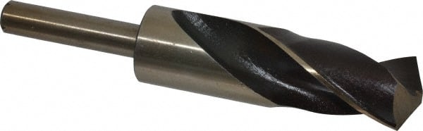 Interstate - 1-5/32" Drill, 118° Point, Cobalt Silver Deming & Reduced Shank Drill Bit - Exact Tool & Supply