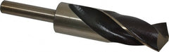 Interstate - 1-5/32" Drill, 118° Point, Cobalt Silver Deming & Reduced Shank Drill Bit - Exact Tool & Supply