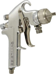 Binks - Pressure/Siphon Feed High Volume/Low Pressure Paint Spray Gun - For Adhesives, Enamels, Epoxies, Lacquers, Latex, Polyurethanes, Primers, Sealers, Stains, Varnishes - Exact Tool & Supply