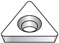 Kennametal - TDHB1280752 Grade KC5025 Carbide Turning Insert - TiAlN Finish, 60° Triangle, 0.1598" Inscr Circle, 3/64" Thick, 1/32" Corner Radius - Exact Tool & Supply