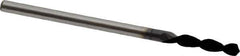 Accupro - #49 130° Parabolic Flute Cobalt Screw Machine Drill Bit - TiAlN Finish, Right Hand Cut, 0.433" Flute Length, 1.417" OAL, Split Point, Straight Shank - Exact Tool & Supply