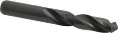 Interstate - 7/16" 118° Spiral Flute High Speed Steel Screw Machine Drill Bit - Oxide Finish, Right Hand Cut, 2-1/16" Flute Length, 3-7/16" OAL, Standard Point, Straight Shank - Exact Tool & Supply
