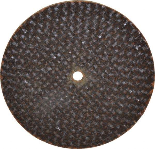Norton - 2" 60 Grit Aluminum Oxide Cutoff Wheel - 0.06" Thick, 1/8" Arbor, 30,560 Max RPM, Use with Die Grinders - Exact Tool & Supply