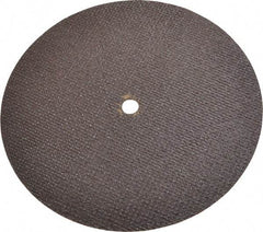 Norton - 6" 60 Grit Aluminum Oxide Cutoff Wheel - 0.035" Thick, 3/8" Arbor, 10,190 Max RPM, Use with Die Grinders - Exact Tool & Supply