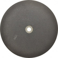 Norton - 10" 46 Grit Aluminum Oxide Cutoff Wheel - 1/16" Thick, 5/8" Arbor, 6,110 Max RPM, Use with Stationary Tools - Exact Tool & Supply