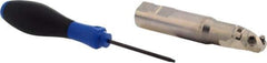 Seco - 1" Cut Diam, 1.02" Max Depth of Cut, 1" Shank Diam, 5.02" OAL, Indexable Ball Nose End Mill - 2-3/4" Head Length, R218.19 Toolholder, 218.19 125, SPMX 0903 Insert - Exact Tool & Supply