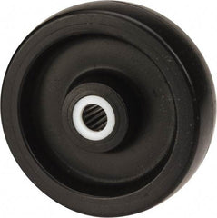 Fairbanks - 6 Inch Diameter x 2 Inch Wide, Polyolefin Caster Wheel - 1,200 Lb. Capacity, 2-3/16 Inch Hub Length, 3/4 Inch Axle Diameter, Roller Bearing - Exact Tool & Supply