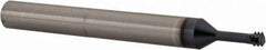 Iscar - #10-32, #8-32 UNC, UNF, 0.126" Cutting Diam, 3 Flute, Solid Carbide Helical Flute Thread Mill - Internal Thread, 0.37" LOC, 2-1/2" OAL, 1/4" Shank Diam - Exact Tool & Supply