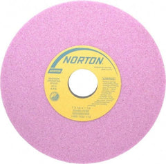 Norton - 7" Diam x 1-1/4" Hole x 1/2" Thick, H Hardness, 46 Grit Surface Grinding Wheel - Aluminum Oxide, Type 1, Coarse Grade, 3,600 Max RPM, Vitrified Bond, No Recess - Exact Tool & Supply
