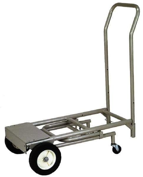 Wesco Industrial Products - 400 Lb Capacity Hand Truck - Swept Back Handle, Steel, Semi-Pneumatic Wheels - Exact Tool & Supply