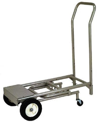 Wesco Industrial Products - 400 Lb Capacity Hand Truck - Swept Back Handle, Steel, Semi-Pneumatic Wheels - Exact Tool & Supply