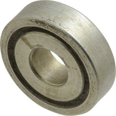 Value Collection - 5/16" Bore Diam, 7/8" OD, Open Unground Full Complement Radial Ball Bearing - 1/4" Wide, 1 Row, Round Bore, 356 Lb Dynamic Capacity - Exact Tool & Supply