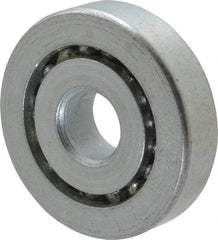 Value Collection - 3/8" Bore Diam, 1-9/32" OD, Open Unground Full Complement Radial Ball Bearing - 5/16" Wide, 1 Row, Round Bore, 533 Lb Dynamic Capacity - Exact Tool & Supply