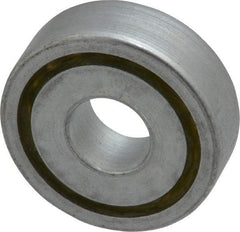 Value Collection - 1/2" Bore Diam, 1-3/8" OD, Open Unground Full Complement Radial Ball Bearing - 7/16" Wide, 1 Row, Round Bore, 769 Lb Dynamic Capacity - Exact Tool & Supply